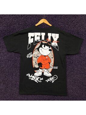 Felix the Urban Cat The Coolest Cat Around Cartoon T-Shirt L